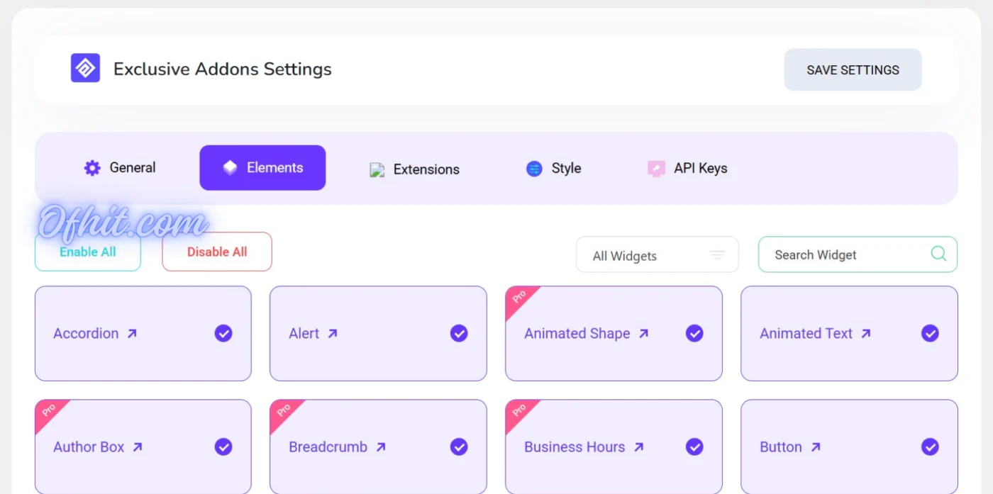 Exclusive Addons License Activation