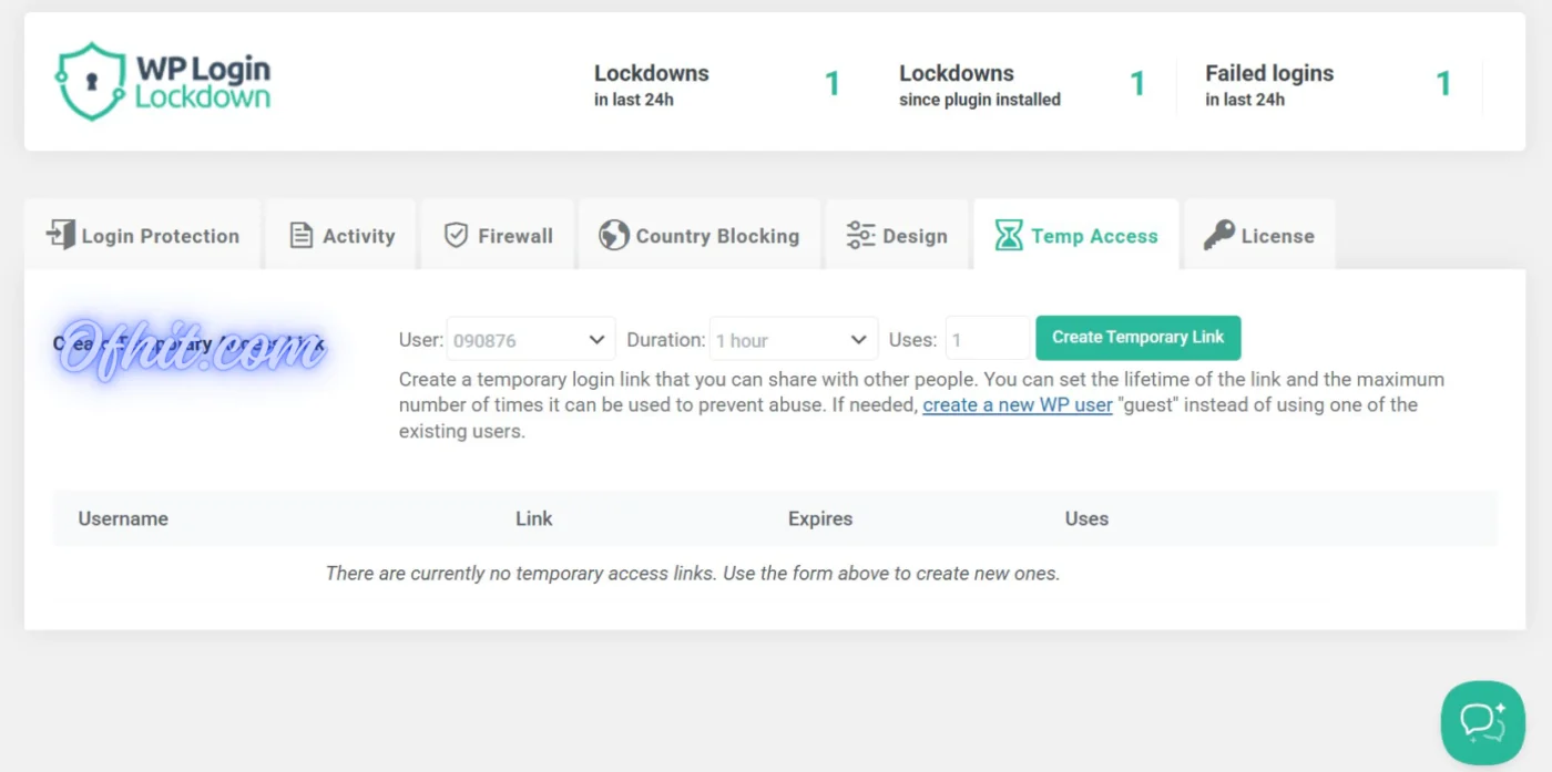 WP Login Lockdown Pro License Activation
